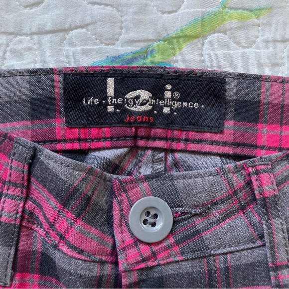 Vintage 90s Hipster Sparkly Plaid Pants 💅 - Picture 7 of 8